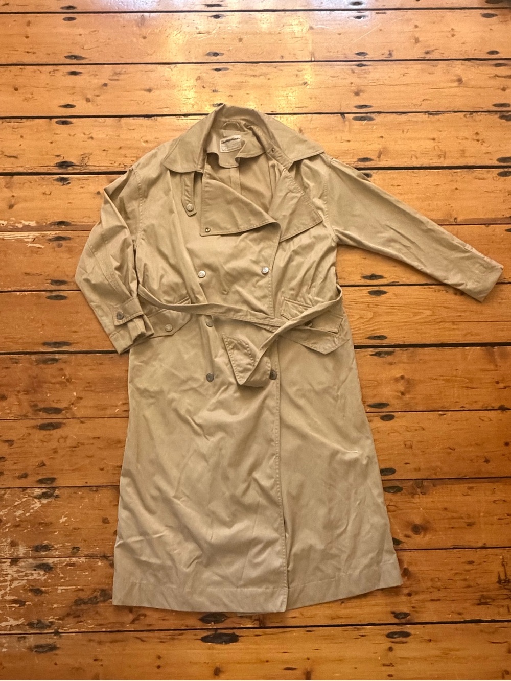 We The Free Khaki Trench Coat with Belt